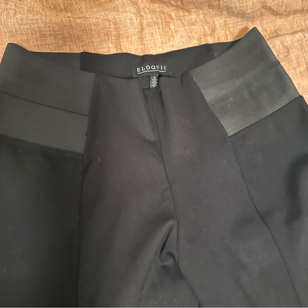 Eloquii Black Flawless High-Waist Leggings with split at ankle size 18 - Picture 5 of 8